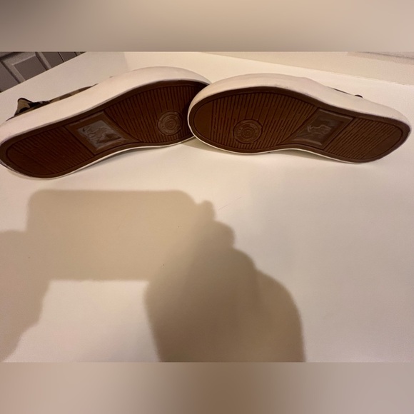 POLO CANVAS W/LEATHER TRIM CAMOUFLAGE HIGH TOP SNEAKERS. SIZE 7.   NWOT - Picture 5 of 15